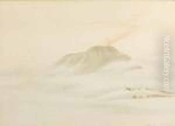 Mount Erebus Oil Painting by Edward Adrian Wilson