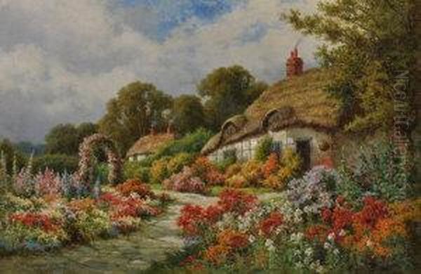 At Longparish, Nr Old Alvesford, Hampshire Oil Painting by G. B. Wilson