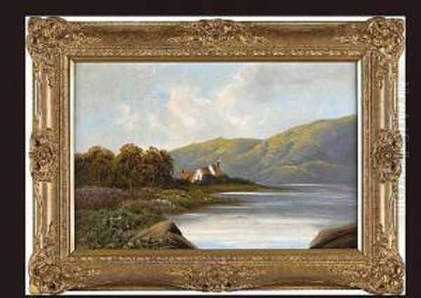 Landscape Oil Painting by G. B. Wilson