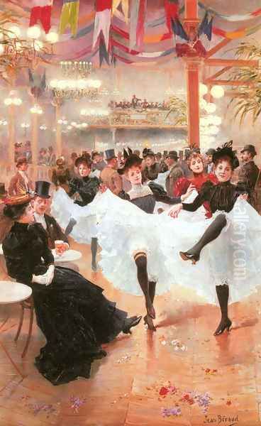 Le Cafe de Paris Oil Painting by Jean-Georges Beraud