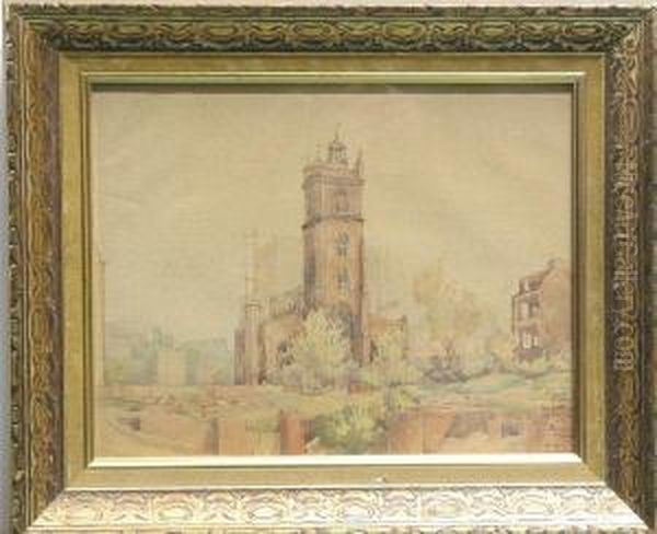 St. Giles, Cripplegate Oil Painting by Henry Mitton Wilson