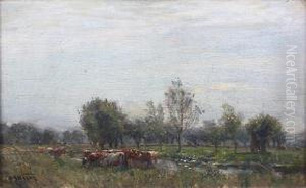 Noonday On The How Oil Painting by Henry Mitton Wilson