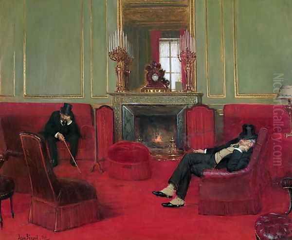 The Club, 1911 Oil Painting by Jean-Georges Beraud