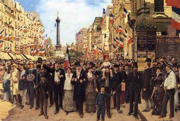 La Marseillaise Oil Painting by Jean-Georges Beraud