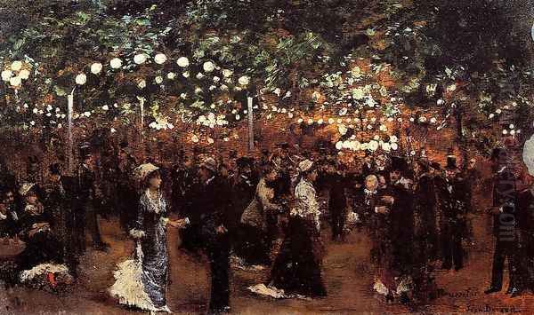 Le Bal Mabile Oil Painting by Jean-Georges Beraud