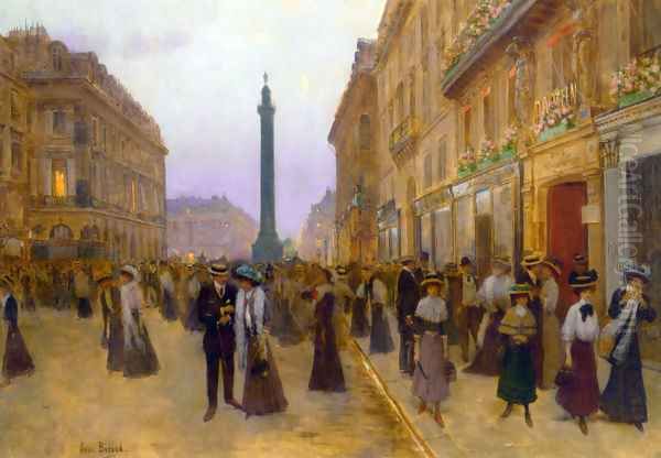 La Rue de la Paix I Oil Painting by Jean-Georges Beraud