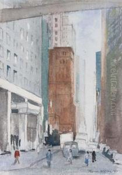 Carnegie Hall Oil Painting by Thomas Walter Wilson