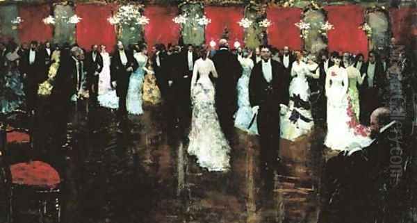 Bal à la Presidence Oil Painting by Jean-Georges Beraud