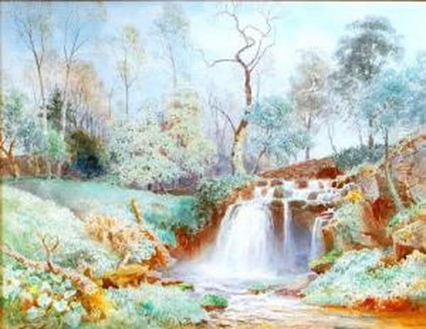 The Hallbank Fall Oil Painting by Henry B. Wimbush