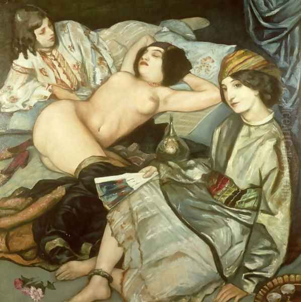 The Harem Oil Painting by Emile Bernard