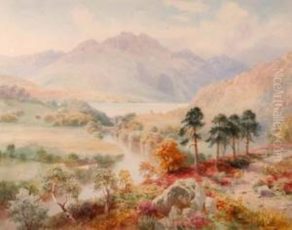 View Of Loch Achray And Ben Venue Oil Painting by Henry B. Wimbush