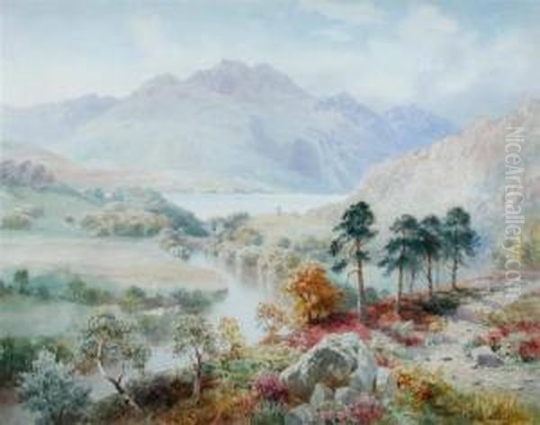 View Of Loch Achray And Ben Venue Oil Painting by Henry B. Wimbush