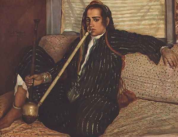 Smoking Haschich, 1900 Oil Painting by Emile Bernard