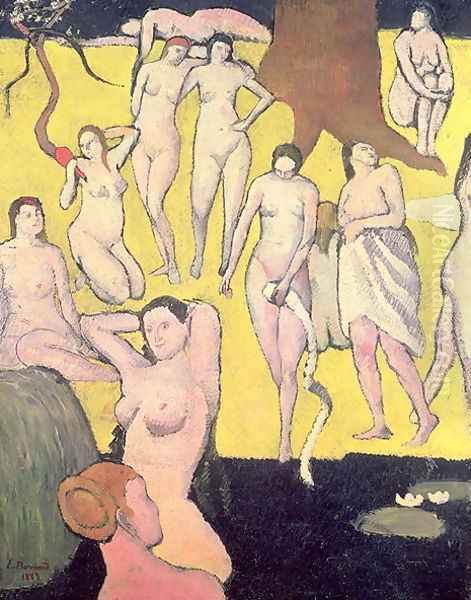 Nudes Oil Painting by Emile Bernard