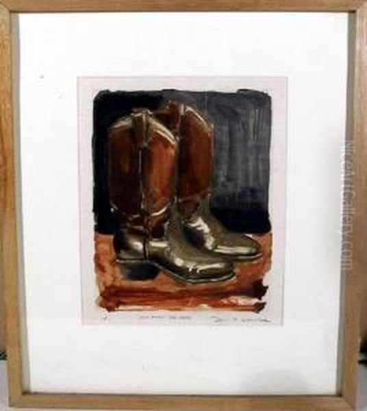 New Boots Big Steps Oil Painting by David Horatio Winder