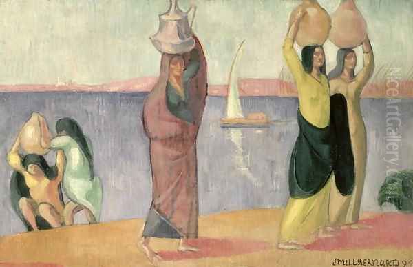 The Water Bearers, 1894 Oil Painting by Emile Bernard