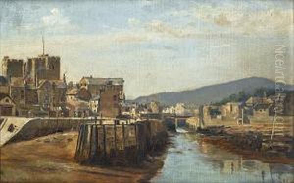 Castletown, Isle Of Man Oil Painting by F.A. Winkfield