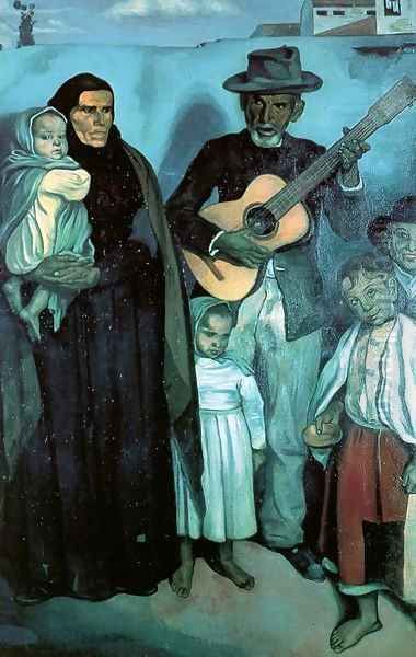 Spanish Musicians, 1897 Oil Painting by Emile Bernard