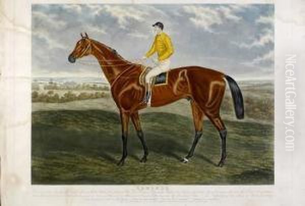 Publisher L. Brall And Sons 'ormonde - Winner Of The Derby Stakes 1886 - Property Of The Dukeof Westminster', An Aquatint, Fully Titled, Unframed, 64cm X 84cm.50-60 Oil Painting by William E. Winner