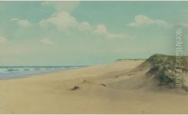 The Outer Shore, Cape Cod Oil Painting by Henry J. Winslow