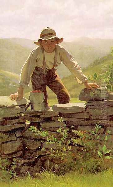 The Berry Boy 1877 Oil Painting by John George Brown