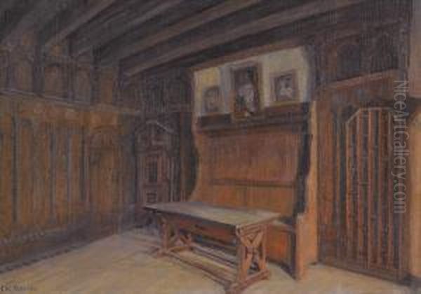 Room In A Castle Oil Painting by Christian Winter