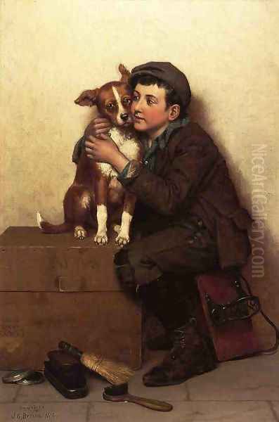 Against His Will Oil Painting by John George Brown