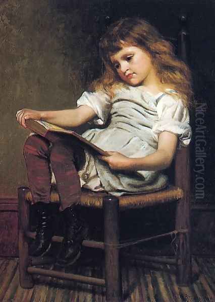 A Leisure Hour Oil Painting by John George Brown