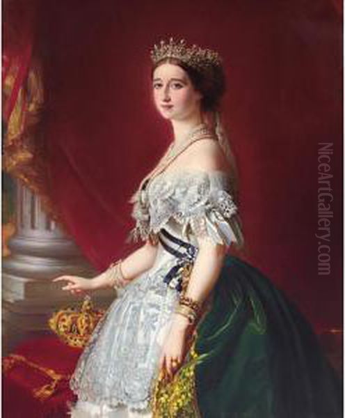 The Empress Eugenie Of France Oil Painting by Franz Xavier Winterhalter