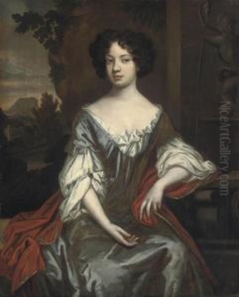 Portrait Of A Lady Oil Painting by William Wissing or Wissmig