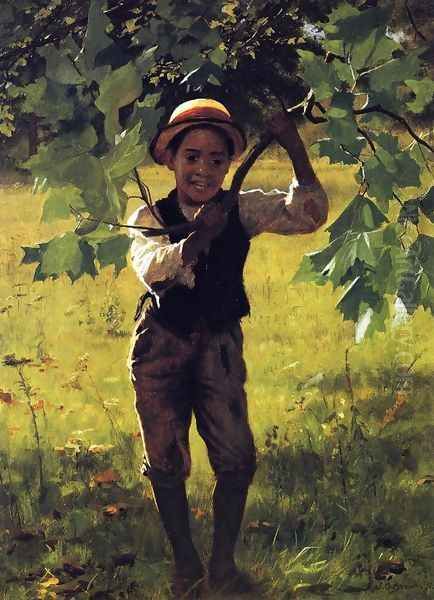 How d'ye Oil Painting by John George Brown