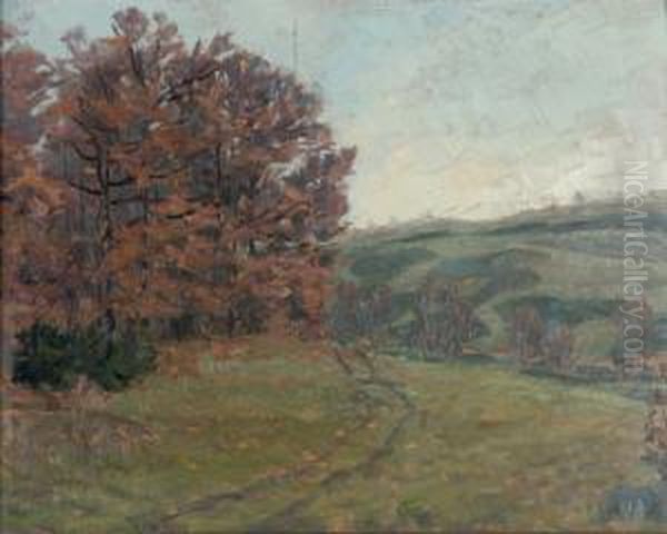 Herbst Im Sulzbachtal Oil Painting by Walter Wistum