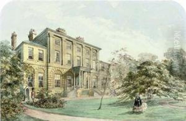 Government House, Halifax, Nova Scotia Oil Painting by Westcott Witchurch Lyttleton