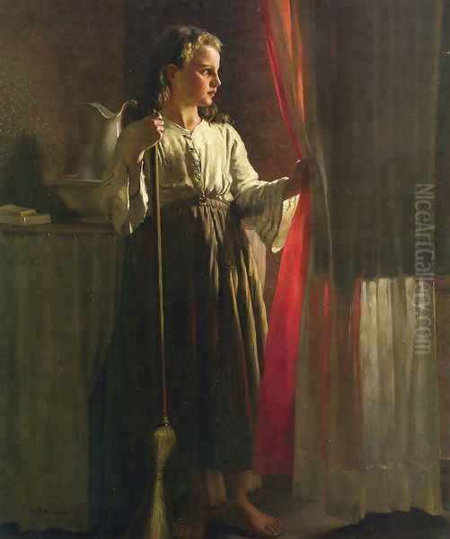 The Little Servant Oil Painting by John George Brown