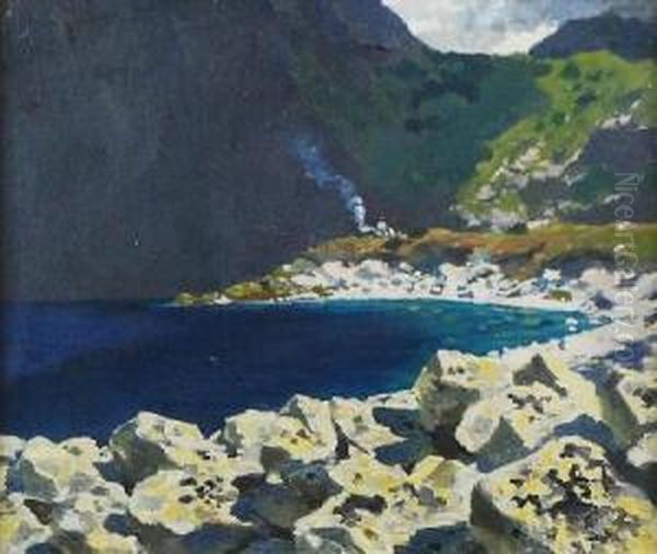 Morskie Oko Oil Painting by Stanislaw Witkiewicz