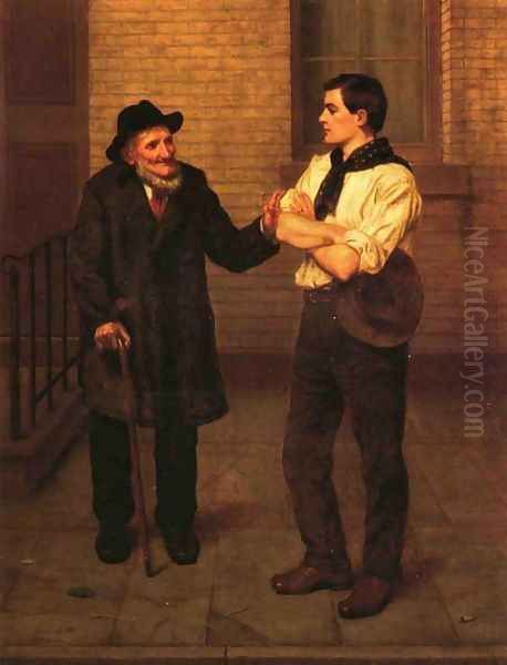 When I Was Young Oil Painting by John George Brown