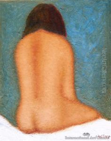 Seated Nude Oil Painting by Graham Witt