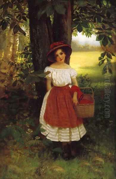 The Berry Picker 1864 Oil Painting by John George Brown