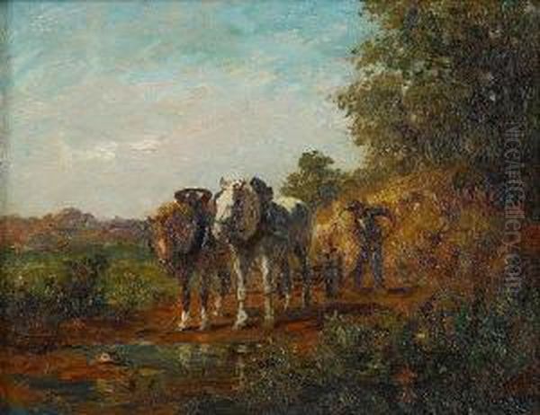 On The Road Oil Painting by Walter Gunther J. Witting