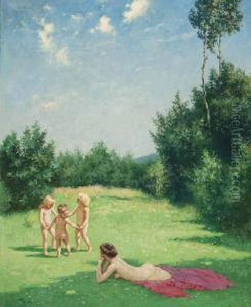 Summertime Oil Painting by William Witting