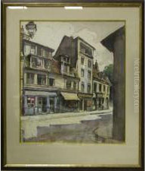 Rue Bisontine Oil Painting by Charles Wittmann