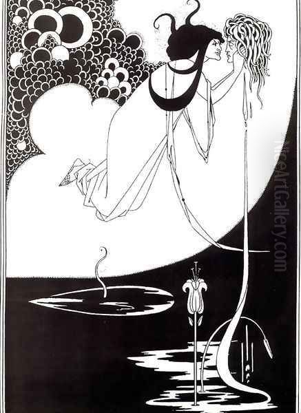 The Climax, illustration from 'Salome' by Oscar Wilde, 1893 Oil Painting by Aubrey Vincent Beardsley