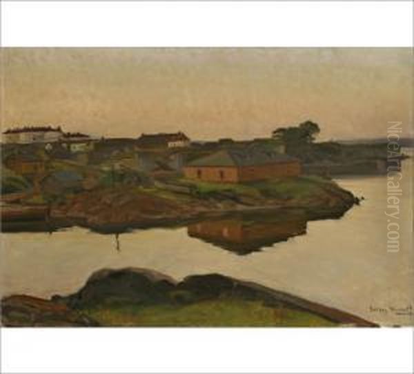 A View From Suomenlinna Fortress Oil Painting by Sergei Wlasoff