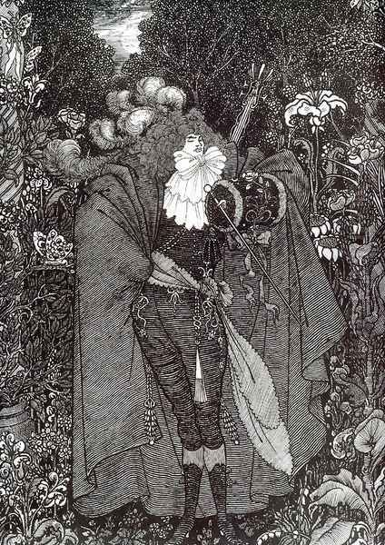 A Nightpiece Oil Painting by Aubrey Vincent Beardsley