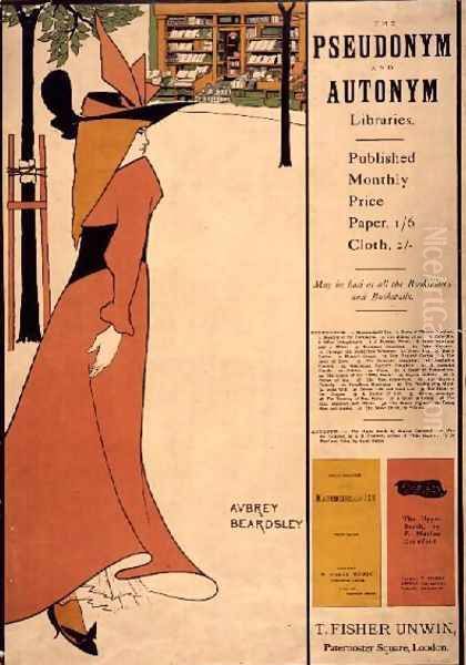 Publicity poster for 'The Yellow Book', 1894-97 Oil Painting by Aubrey Vincent Beardsley