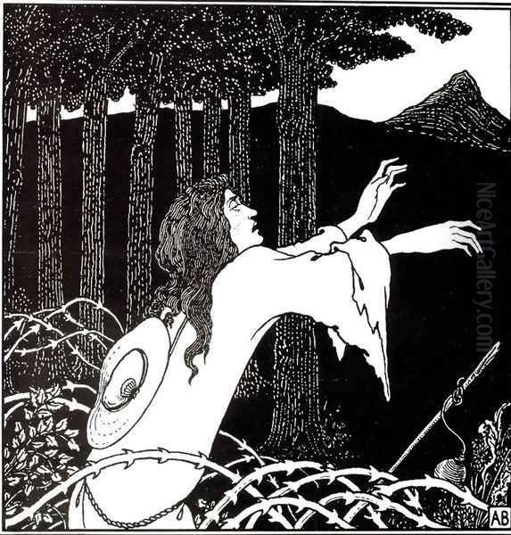 The Return of Tannhäuser to the Venusberg Oil Painting by Aubrey Vincent Beardsley