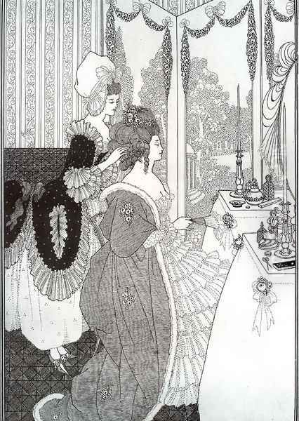 The Toilet Oil Painting by Aubrey Vincent Beardsley