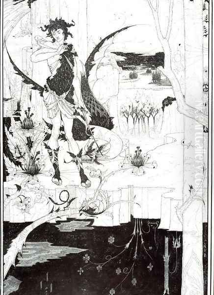 Illustration to 'Siegfried', Act II Oil Painting by Aubrey Vincent Beardsley