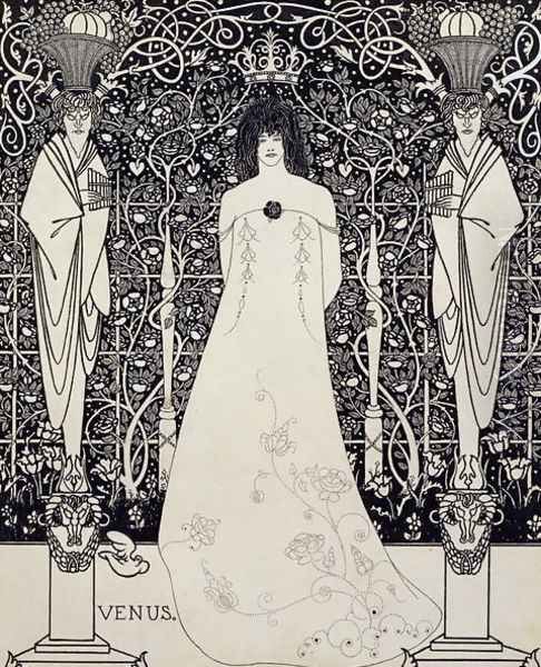 Frontispiece for 'Venus and Tannhauser', c.1895 Oil Painting by Aubrey Vincent Beardsley