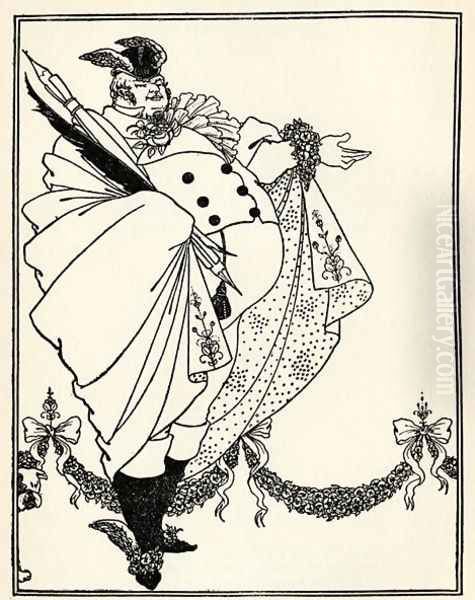 Design for the contents page of 'The Savoy', Volume I, 1896 Oil Painting by Aubrey Vincent Beardsley